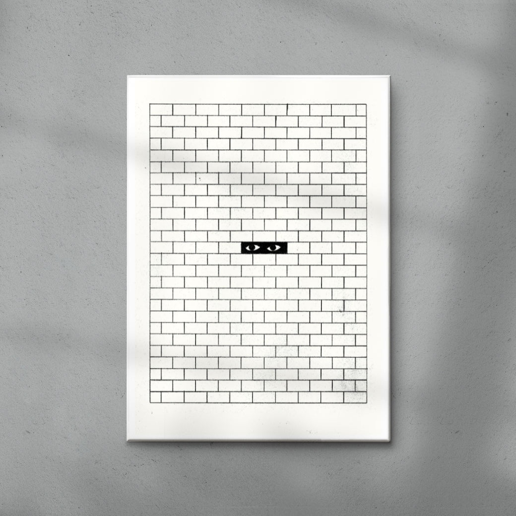 Behind the wall contemporary wall art print by Juan Sebastián Rosillo - sold by DROOL