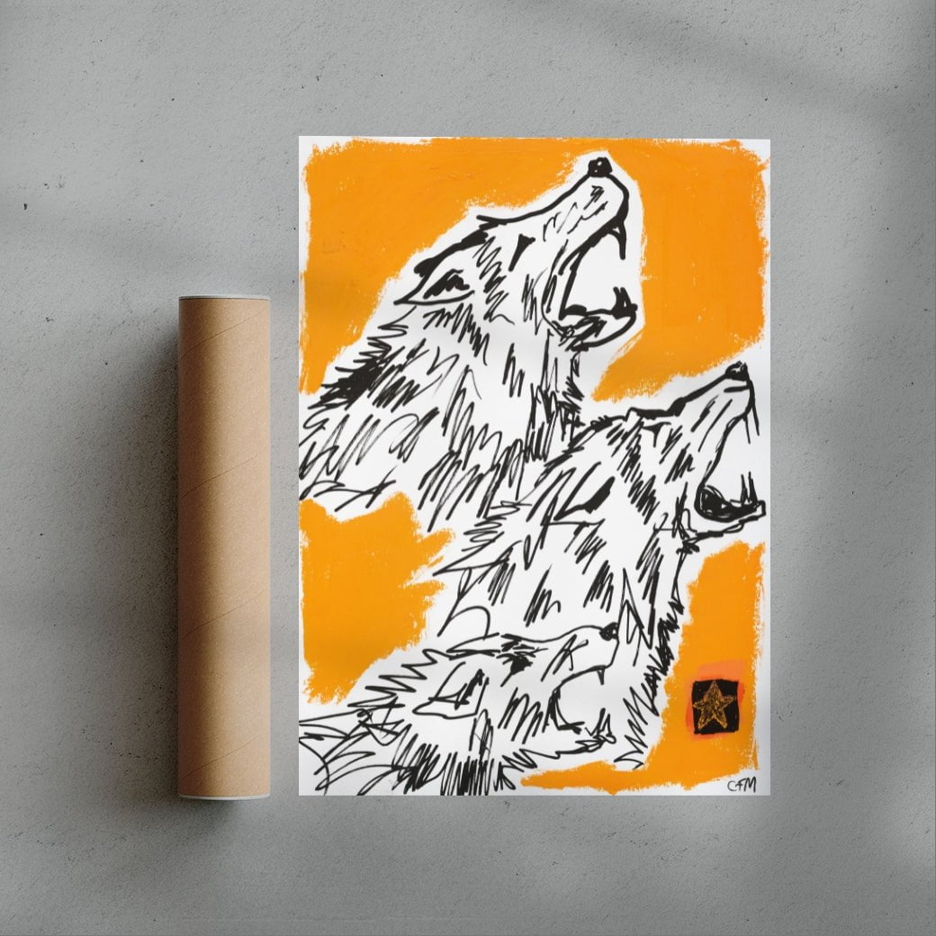 The Pack contemporary wall art print by Caitlin Flood-Molyneux - sold by DROOL
