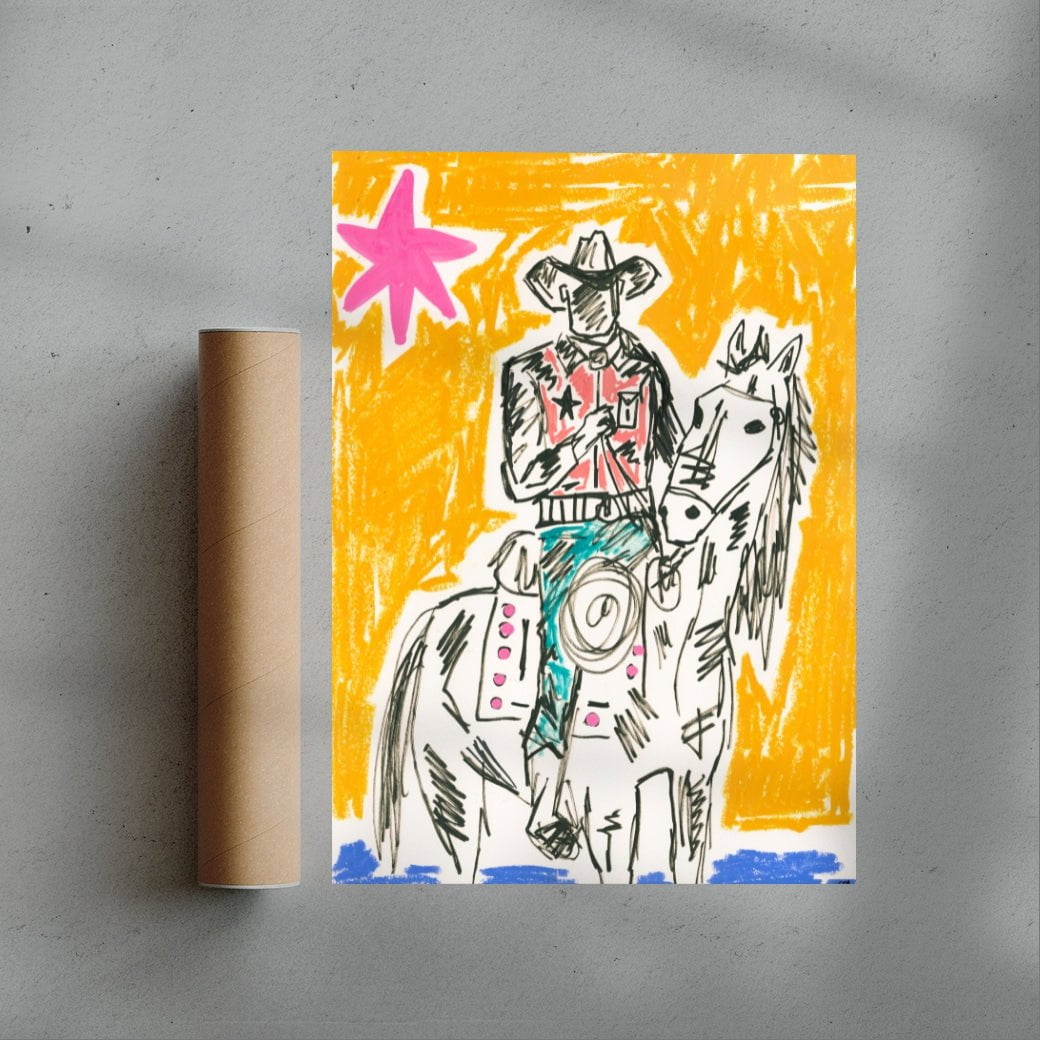 Honourable contemporary wall art print by Caitlin Flood-Molyneux - sold by DROOL