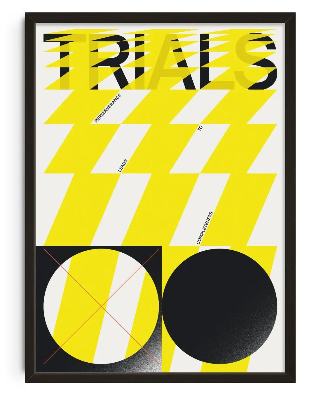 TRIALS contemporary wall art print by Xtian Miller - sold by DROOL