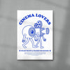 Cinema Lovers contemporary wall art print by Carilla Karahan - sold by DROOL
