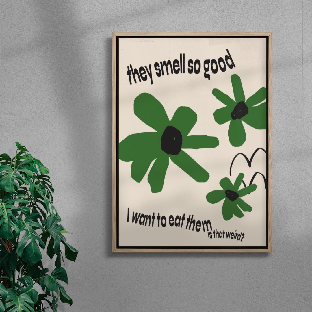 They smell so good contemporary wall art print by Lou Wang - sold by DROOL