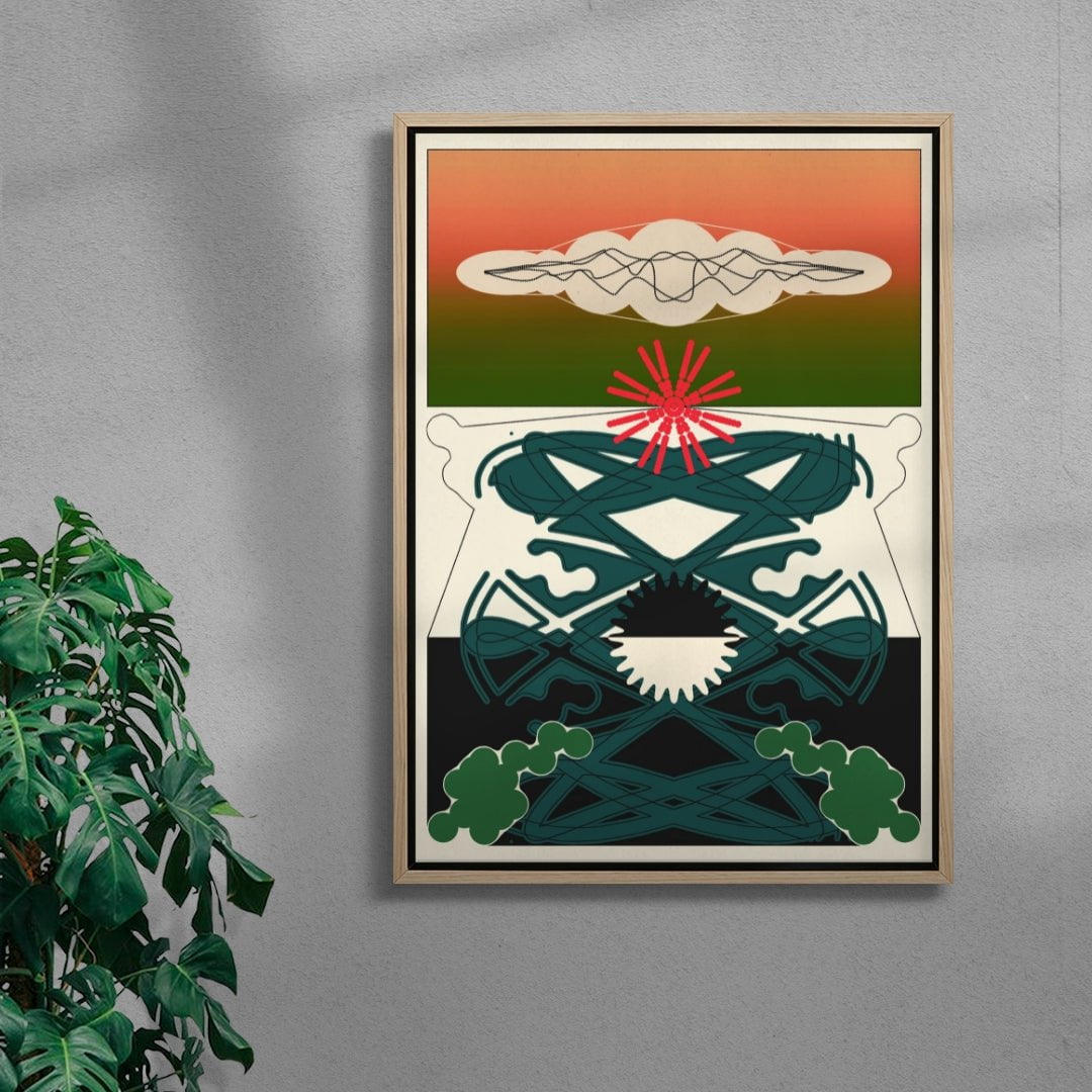Sunphaze contemporary wall art print by Tristan Huschke - sold by DROOL