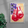 Boxing Gloves contemporary wall art print by Caitlin Flood-Molyneux - sold by DROOL