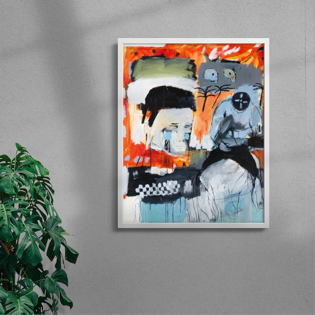 The last ever Jockey contemporary wall art print by Billy Bagilhole - sold by DROOL