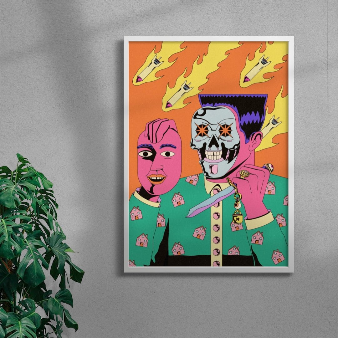 Utopia contemporary wall art print by Azaazelus - sold by DROOL