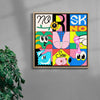 No risk no sex contemporary wall art print by Ovcharka - sold by DROOL