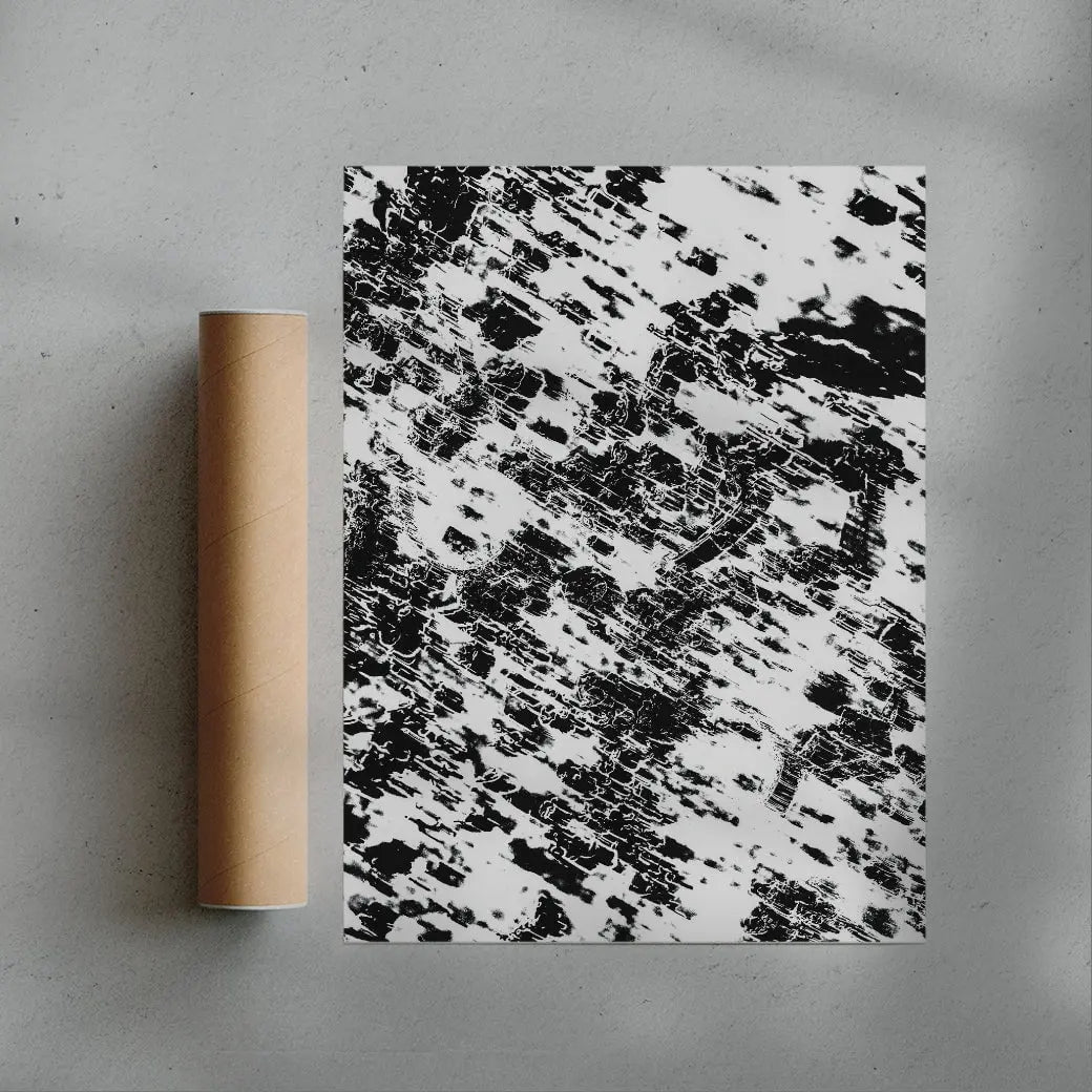 Glacial Ink contemporary wall art print by Omar Belattar - sold by DROOL