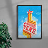 Wish You Were Here contemporary wall art print by Laurie Campbell - sold by DROOL