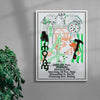 Zhao Dai Pres. 1morning contemporary wall art print by MENSLIES - sold by DROOL