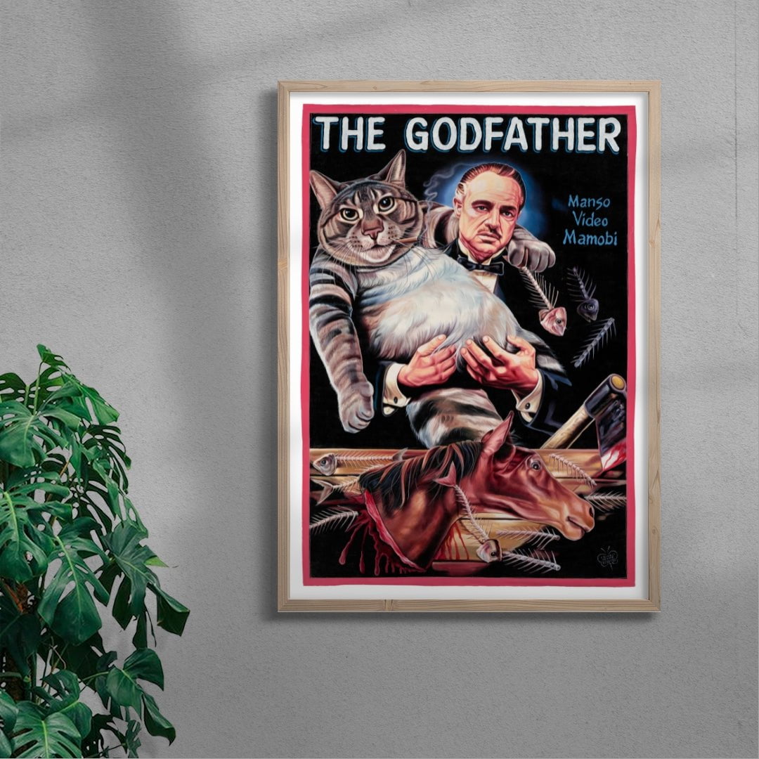 The Godfather contemporary wall art print by Deadly Prey - sold by DROOL