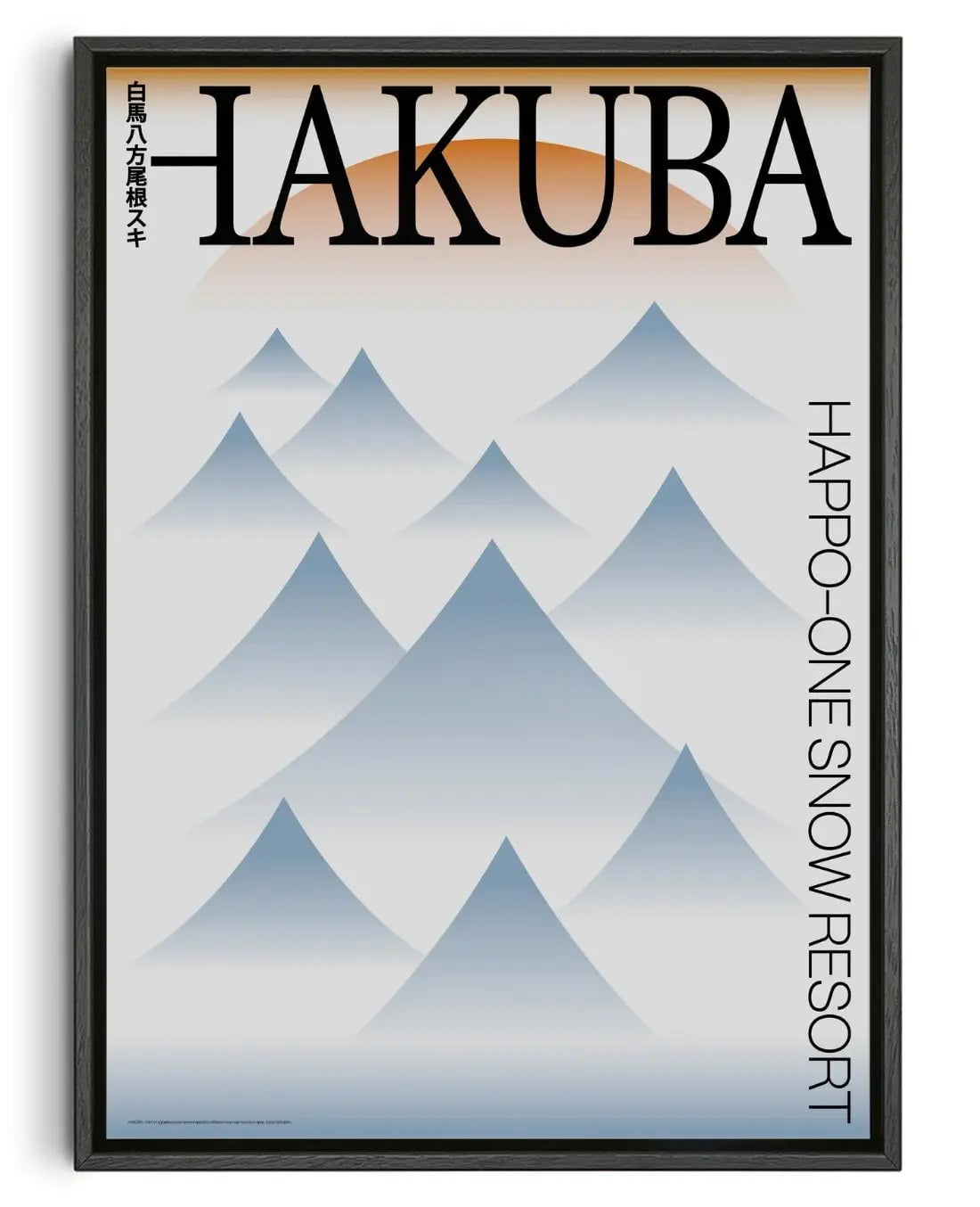 Hakuba contemporary wall art print by John Schulisch - sold by DROOL