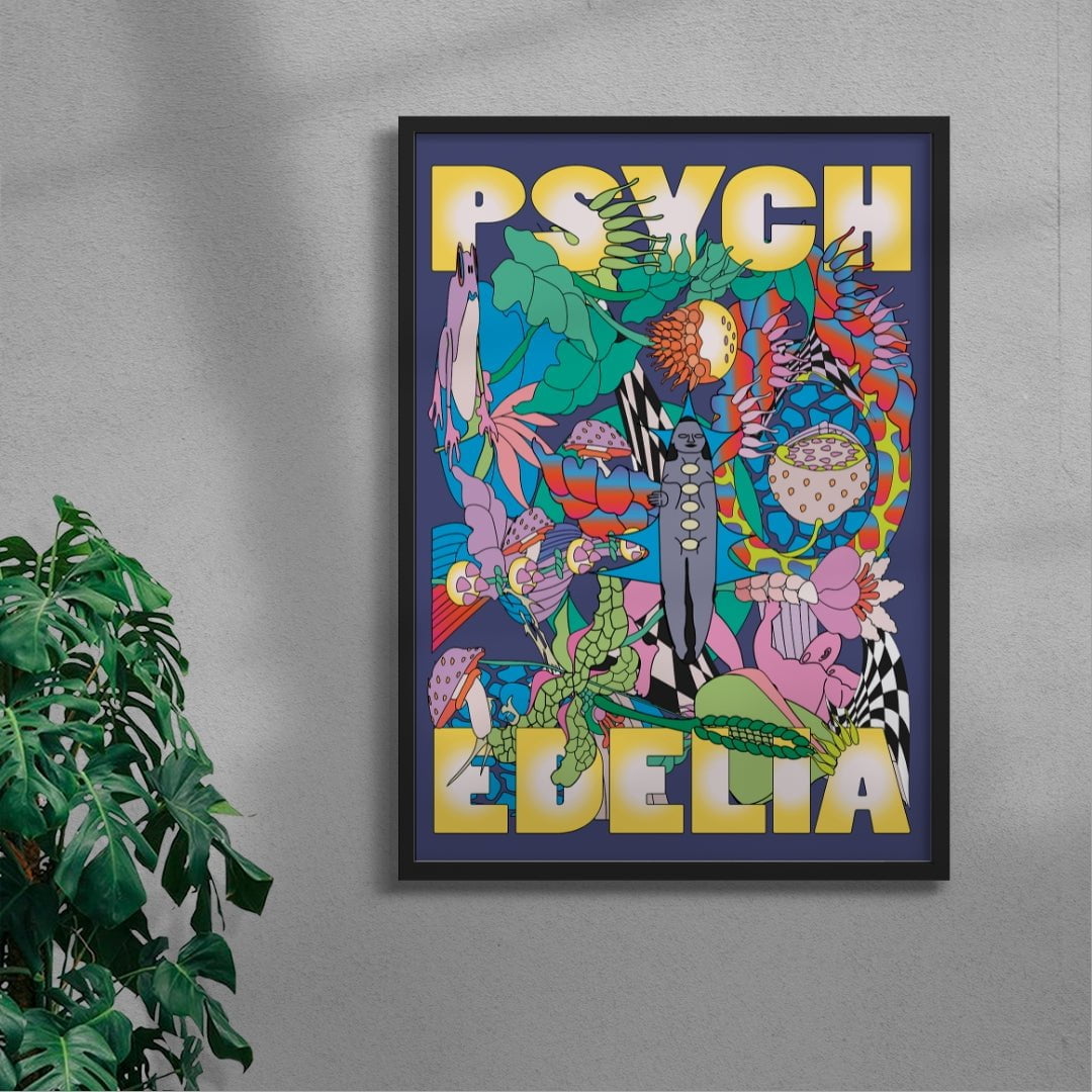 Psychedelia contemporary wall art print by Reza Hasni - sold by DROOL