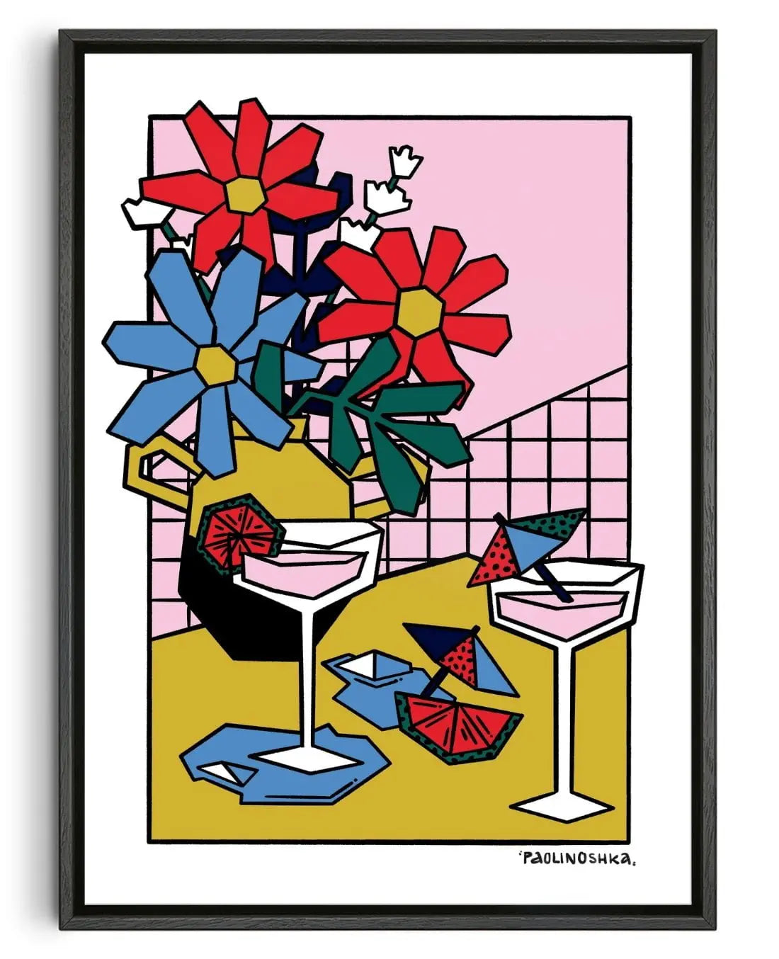 Apero contemporary wall art print by Paolinoshka - sold by DROOL