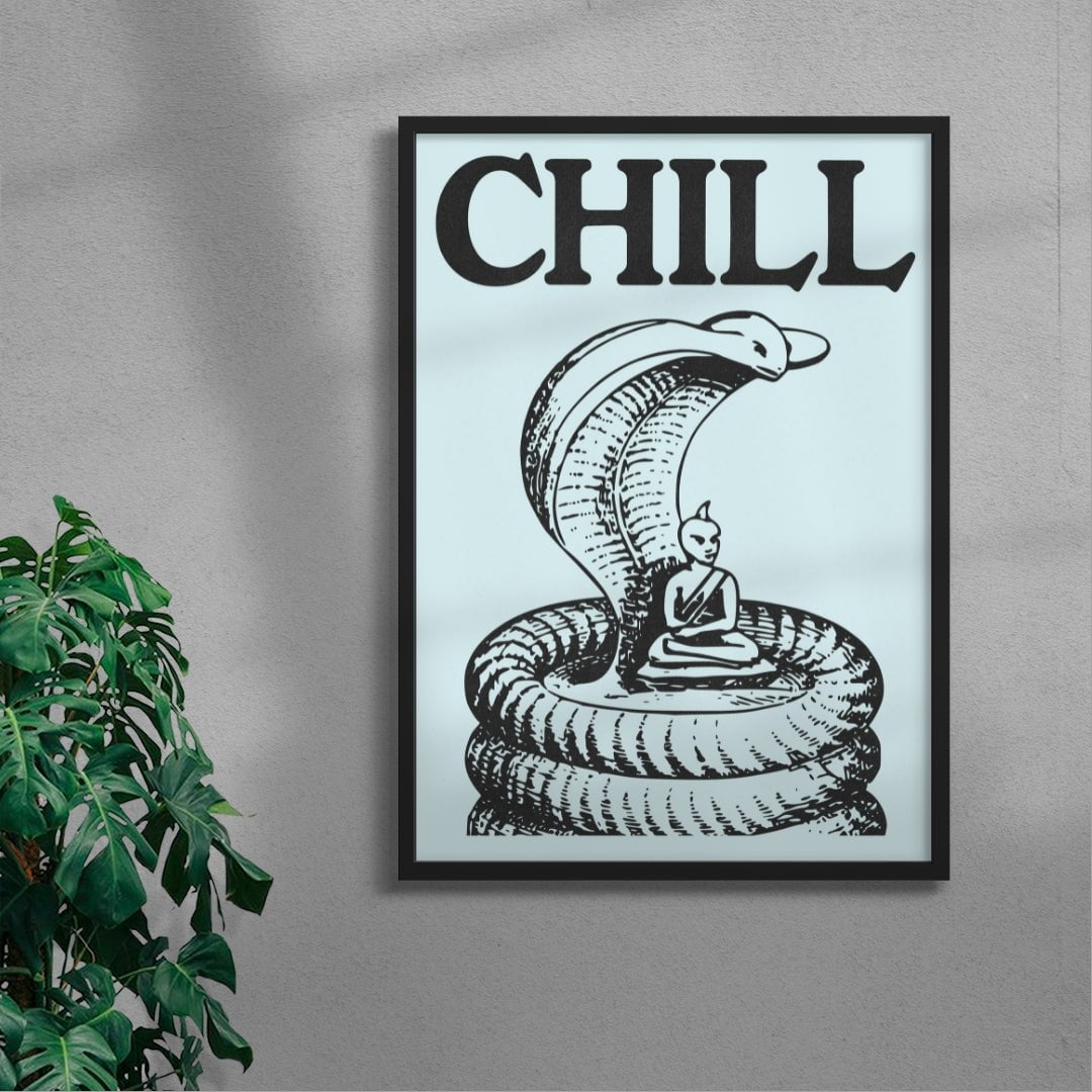 Chill contemporary wall art print by Utsav Verma - sold by DROOL