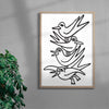 MEME GULL contemporary wall art print by Max Blackmore - sold by DROOL