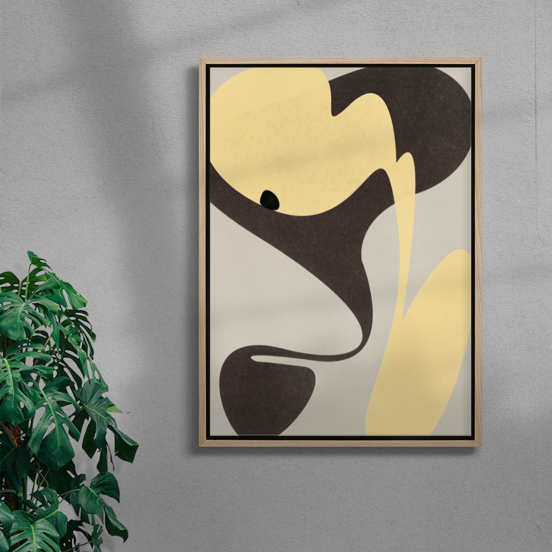 Bee contemporary wall art print by frisk - sold by DROOL