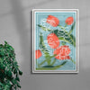 Flowers in the Fog contemporary wall art print by Gentle Oriental - sold by DROOL