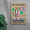 Second Brain contemporary wall art print by Azaazelus - sold by DROOL