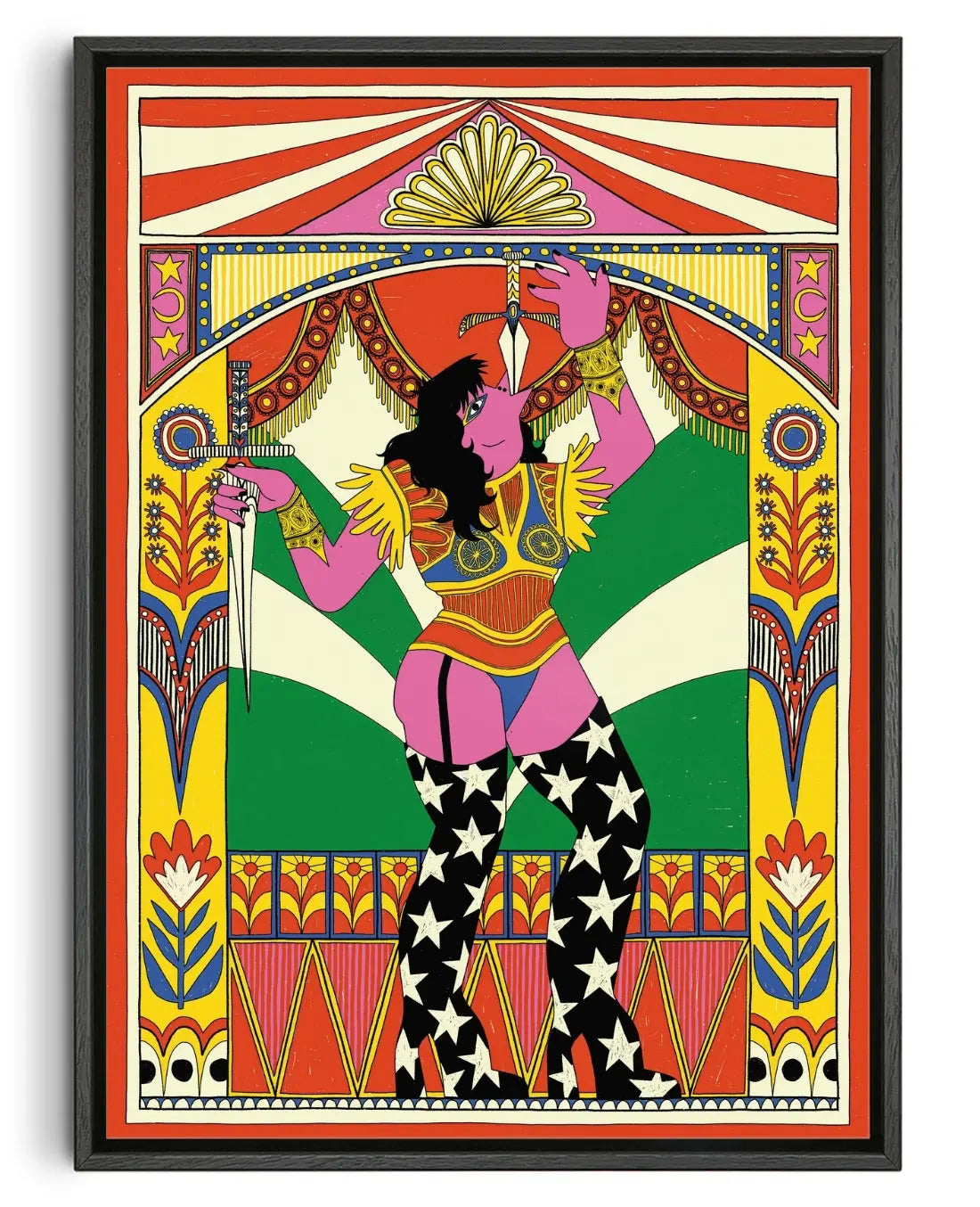 Circus contemporary canvas print by Petrouchkaka - sold by DROOL