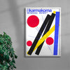 Karmakoma OKI/GRI contemporary wall art print by Floating Bstrd - sold by DROOL