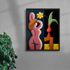 Nude And A Vase contemporary wall art print by Juan de la Rica - sold by DROOL
