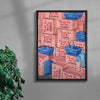 Thank You But No. 50 Bags contemporary wall art print by Daukantė - sold by DROOL
