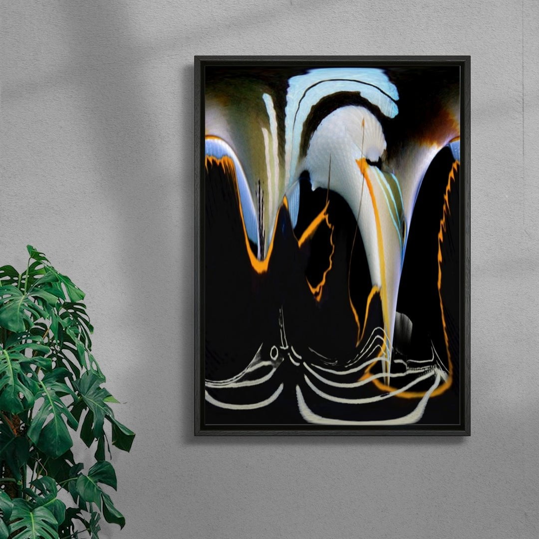 Reef contemporary wall art print by HIRA.vision - sold by DROOL