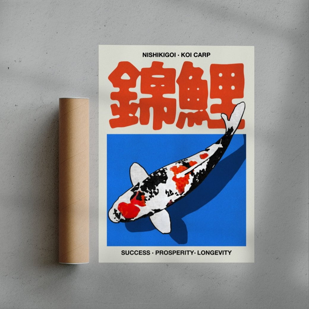 Nishikigoi 2 contemporary wall art print by Othman Zougam - sold by DROOL