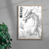 Dragon contemporary wall art print by Todd Pham - sold by DROOL