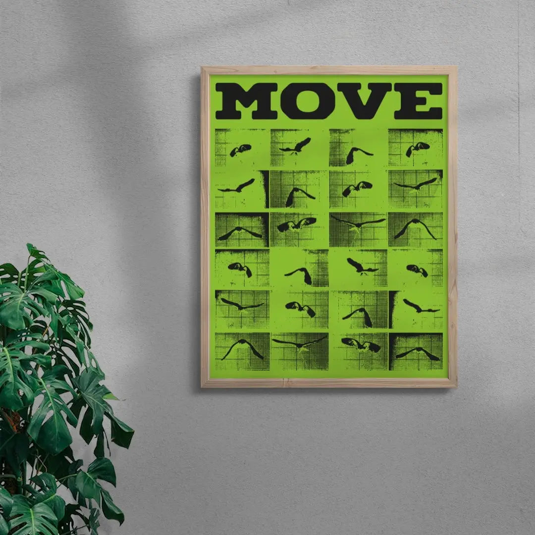 Move contemporary wall art print by Utsav Verma - sold by DROOL