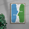 Sometimes Upside Down contemporary wall art print by John Schulisch - sold by DROOL