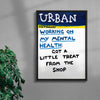 Working On My Mental Health contemporary wall art print by Times New Roadman - sold by DROOL