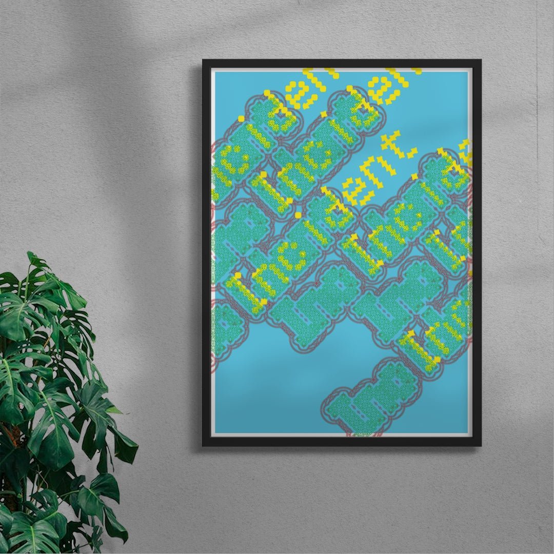 Poster 12 (Incident) contemporary wall art print by Gang Buron-Yi - sold by DROOL