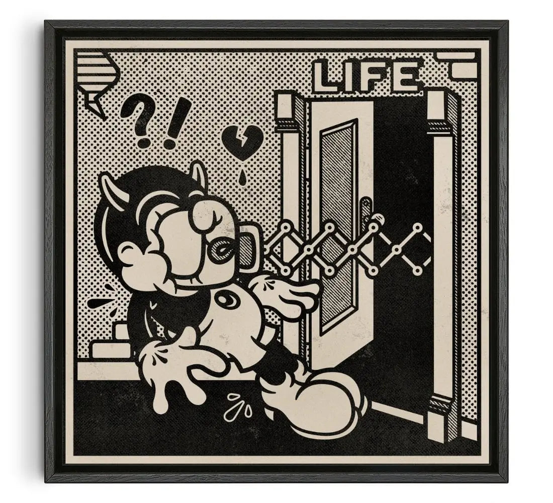 Life Lesson contemporary wall art print by Laserblazt - sold by DROOL