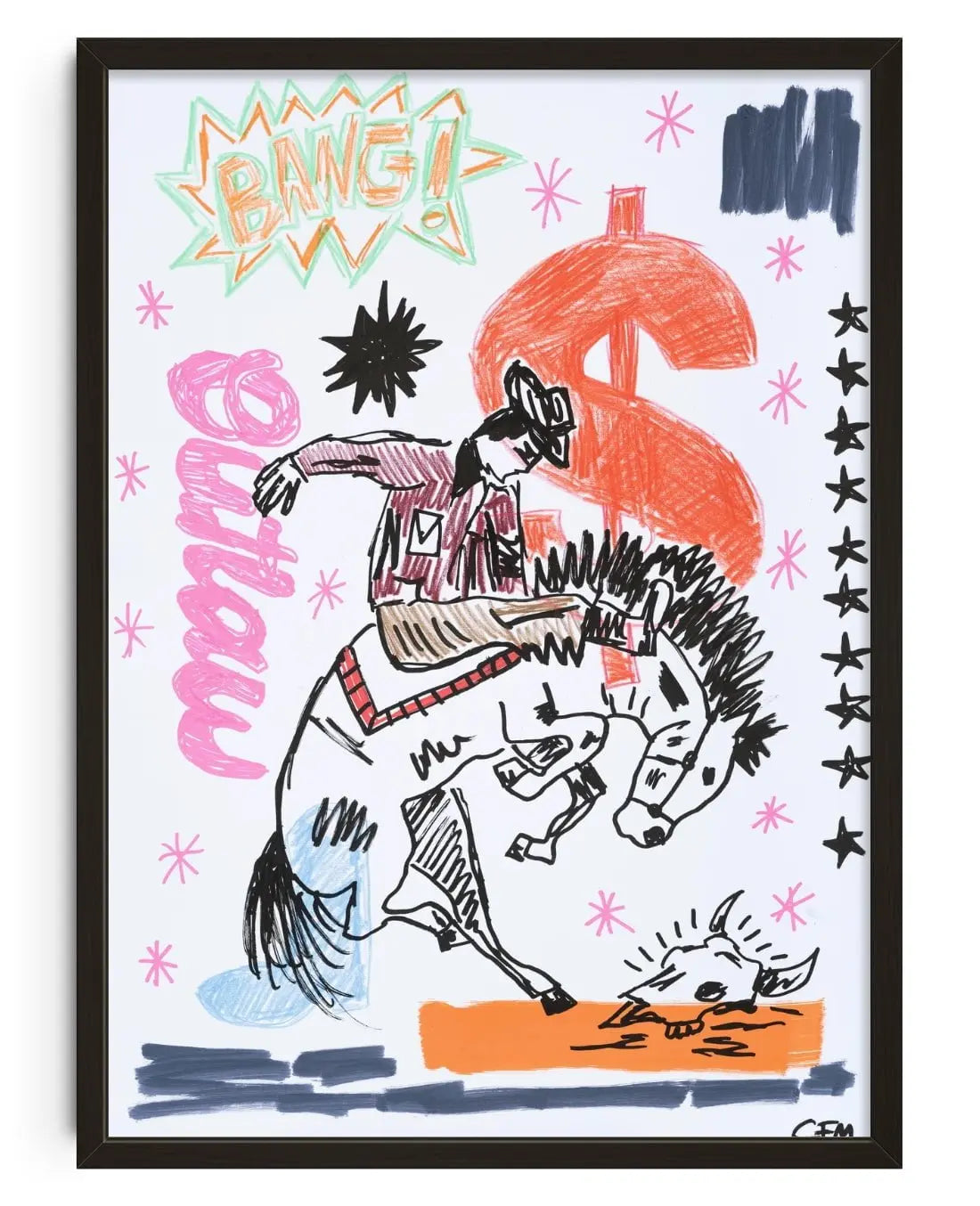 Jackpot contemporary wall art print by Caitlin Flood-Molyneux - sold by DROOL