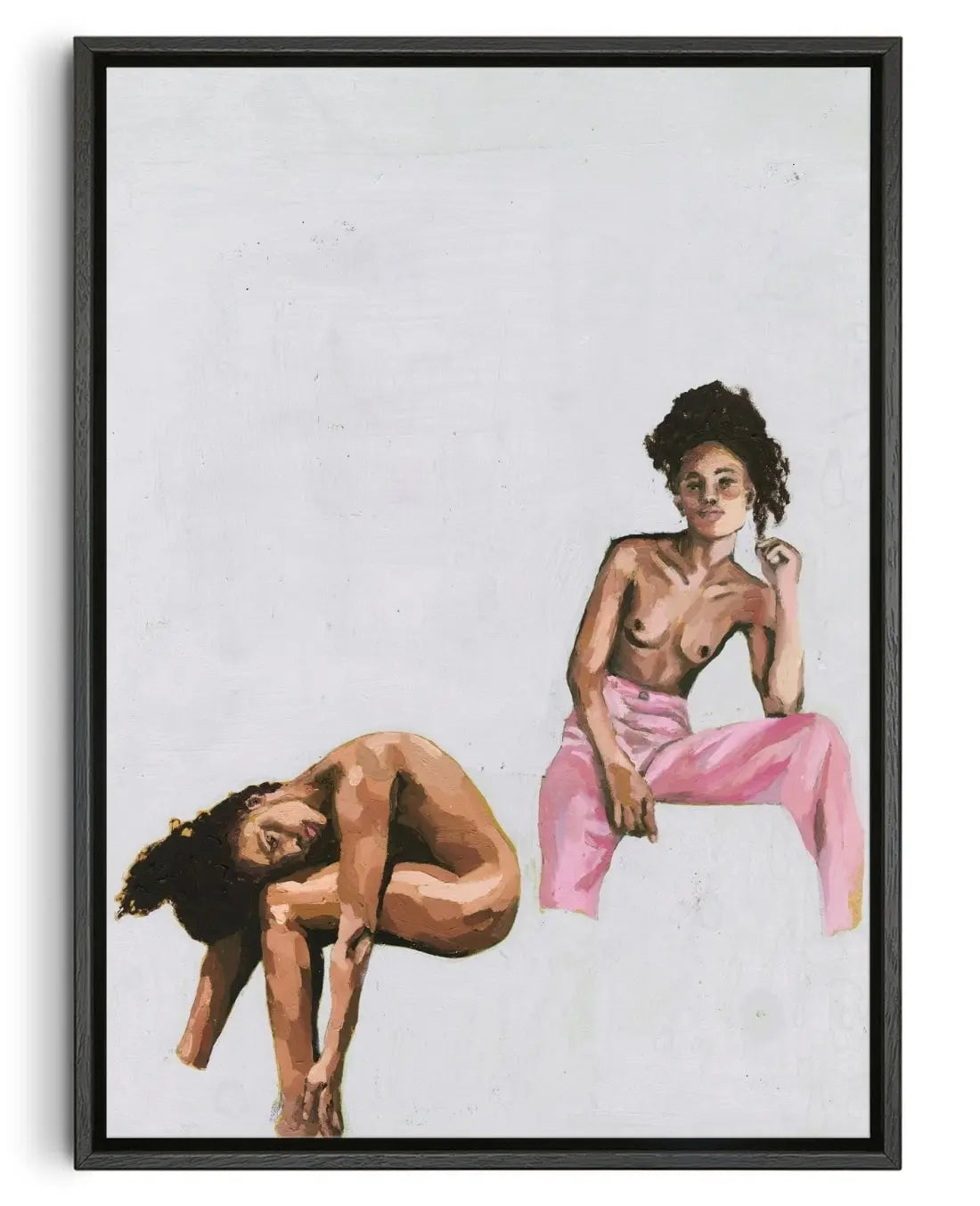 Think Pink contemporary wall art print by Sophie Goudman-Peachey - sold by DROOL