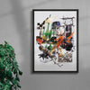 Noise Kit contemporary wall art print by Kitasavi - sold by DROOL