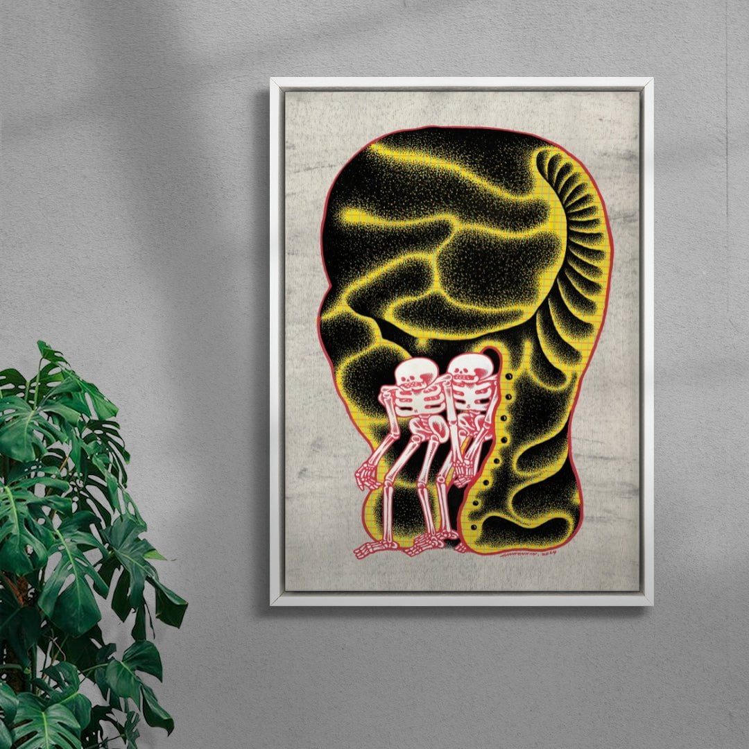 Love in Boxing Gloves contemporary wall art print by LINWENXIN - sold by DROOL