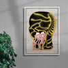 Love in Boxing Gloves contemporary wall art print by LINWENXIN - sold by DROOL