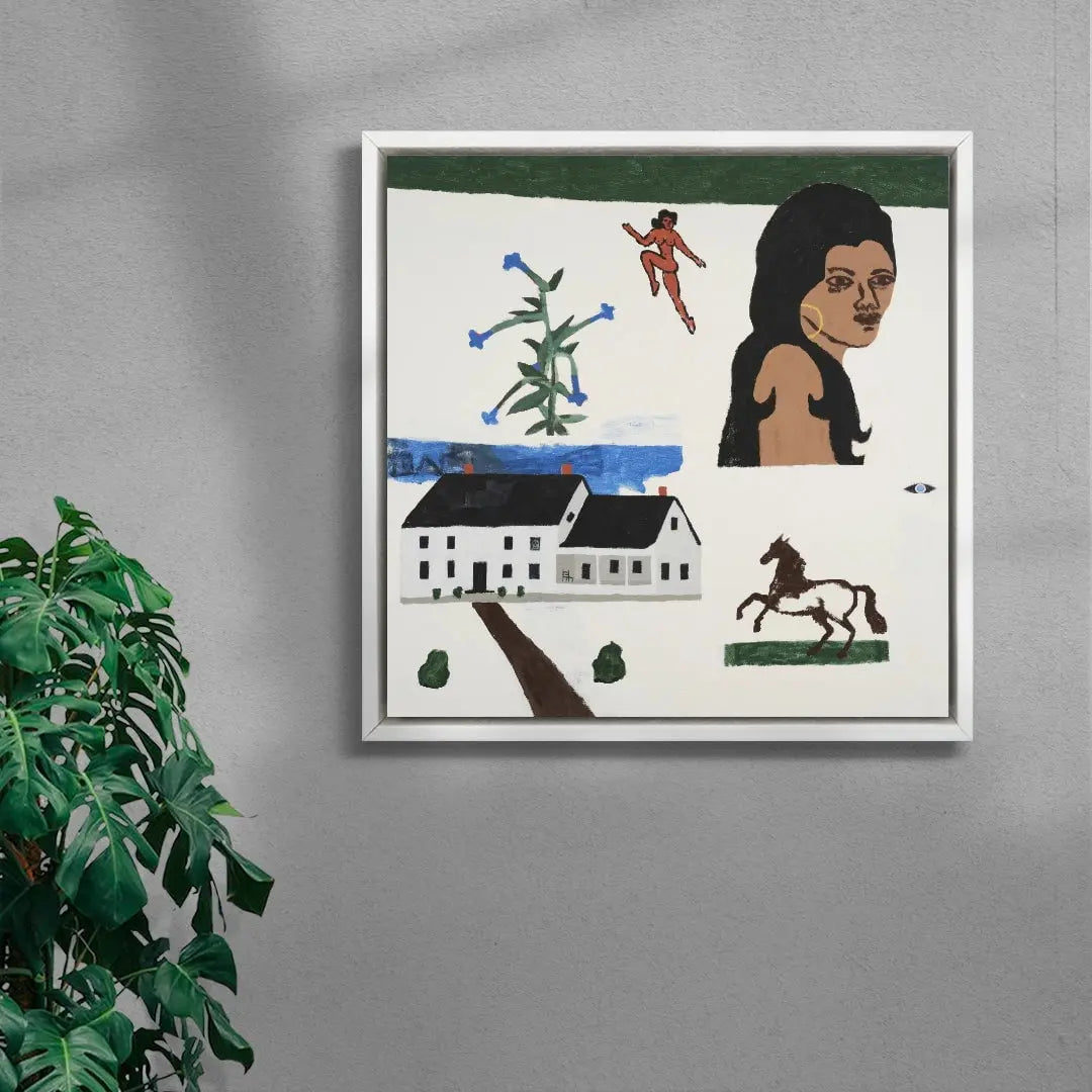 The Farmhouse contemporary wall art print by Colby Edwards - sold by DROOL
