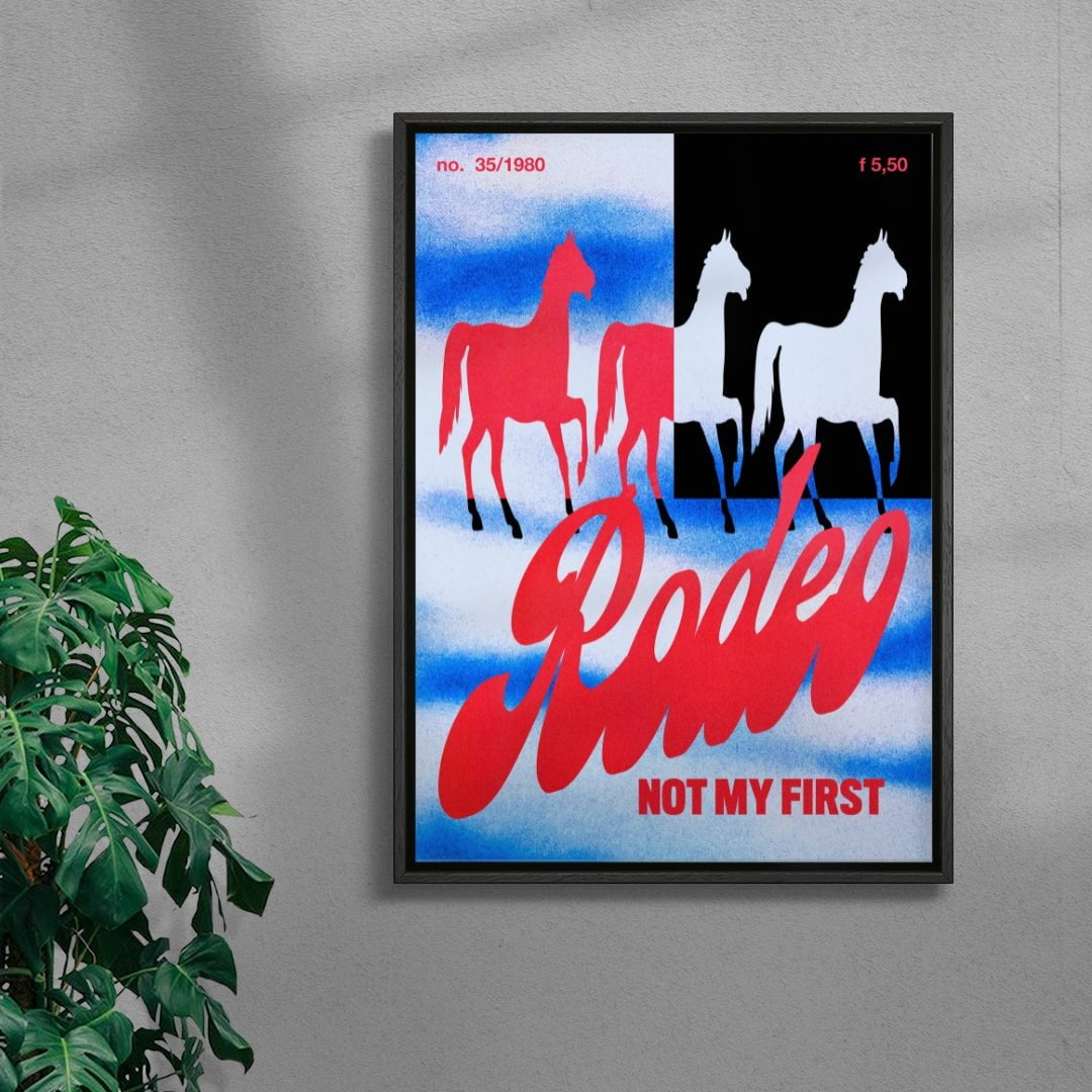 Rodeo contemporary wall art print by Morgan Hislop - sold by DROOL