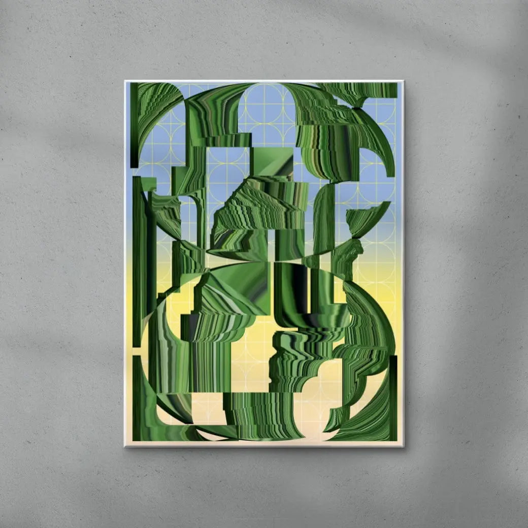 Worldbuilding contemporary wall art print by Klara Troost - sold by DROOL