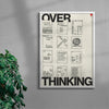 Overthinking contemporary wall art print by Mirza Talovic - sold by DROOL