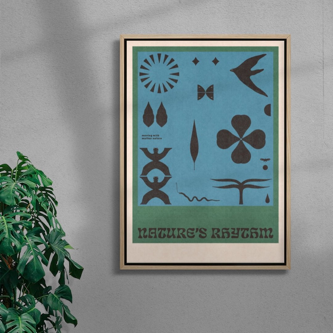 Nature's Rhythm 2 contemporary wall art print by Imo Sinclair - sold by DROOL