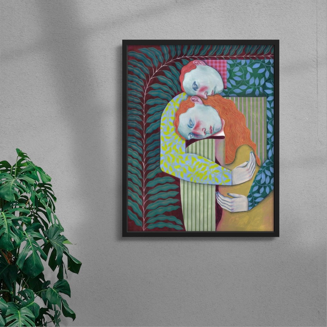 In Your Arms contemporary wall art print by Carla Petelski - sold by DROOL