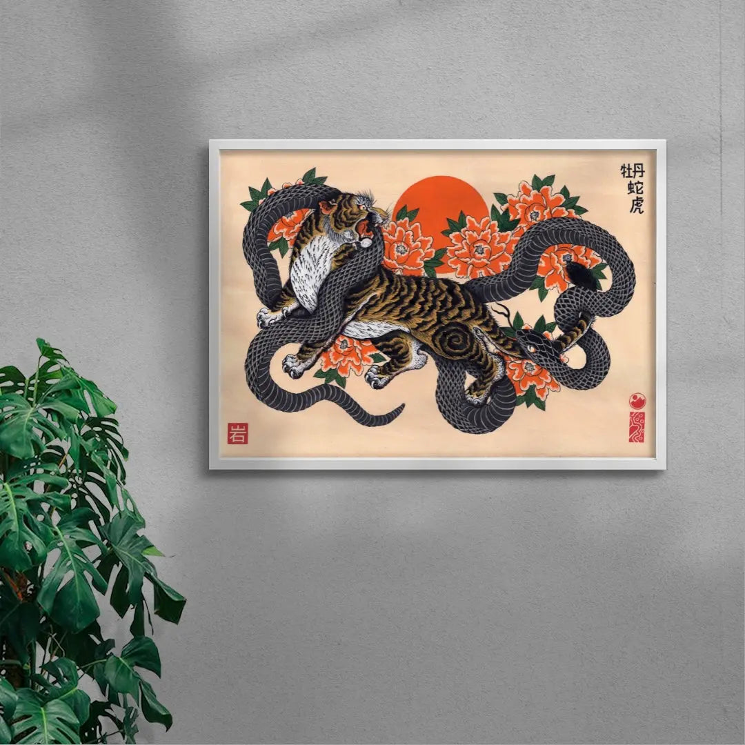 The Tiger, The Serpent & The Peonies
