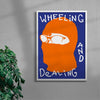 WHEELIN contemporary wall art print by Max Blackmore - sold by DROOL