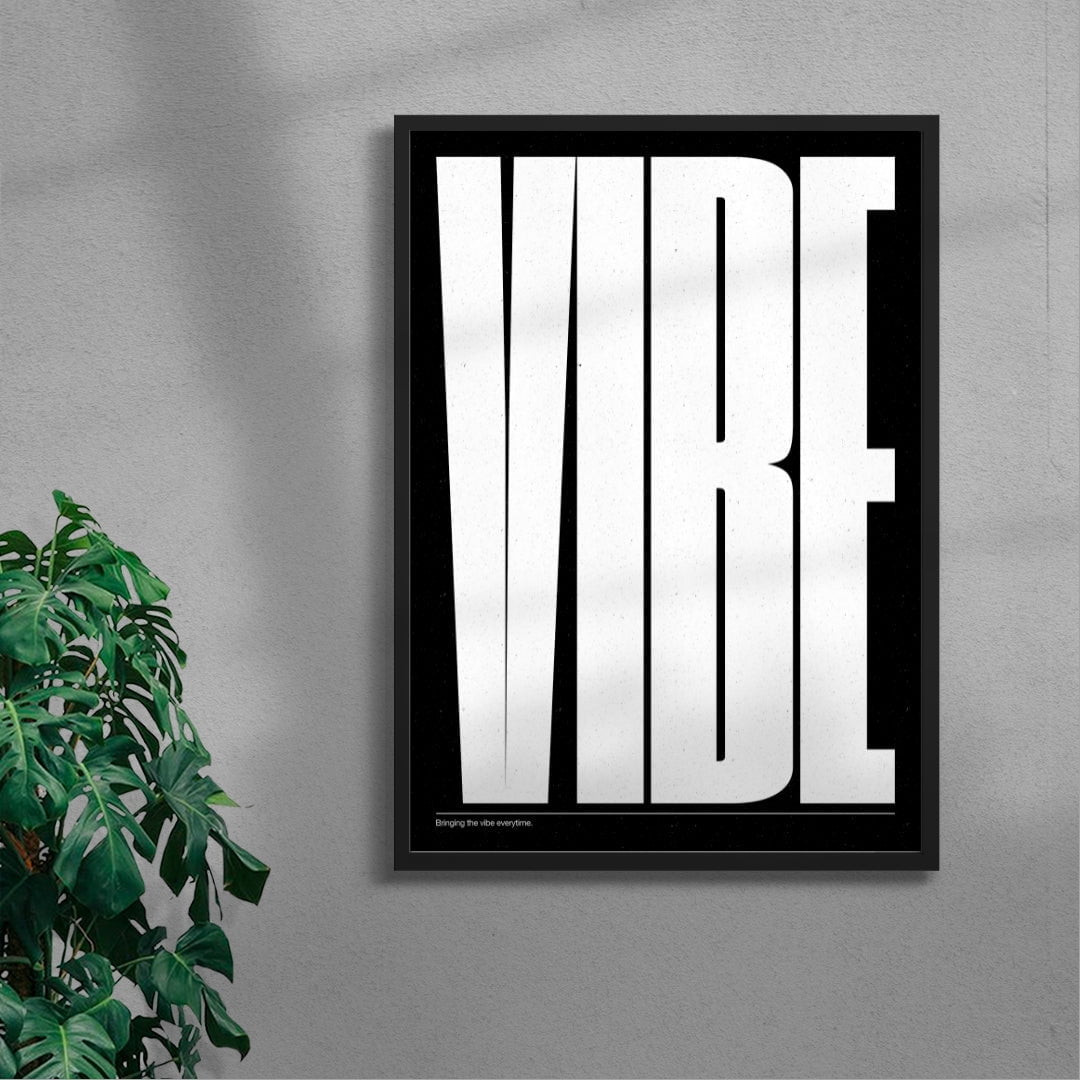 Vibe contemporary wall art print by DEINSVIBING - sold by DROOL