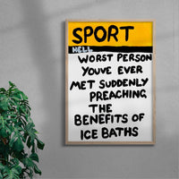 Thumbnail for The Worst Person Youve Ever Met contemporary wall art print by Times New Roadman - sold by DROOL